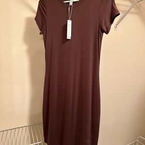 BNWT Gentle Fawn Brown Double Lined Dress